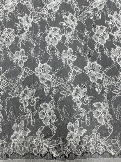 LY42169 Eyelash Boning Lace Trim | Raised Stem Stitch & 3D Boning Detail for Wedding Dress & Couture DIY | 3m MOQ