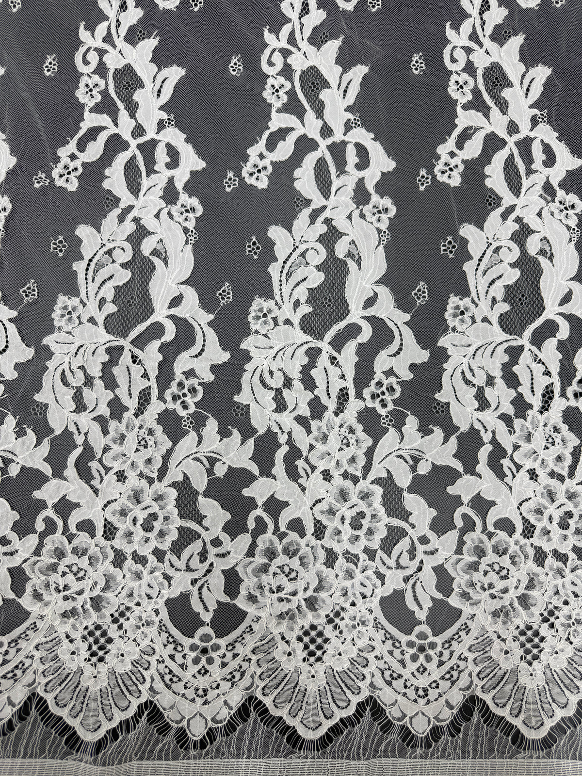LY42170 Eyelash Boning Lace Trim | Raised Stem Stitch & 3D Boning Detail for Wedding Dress & Couture DIY | 3m MOQ